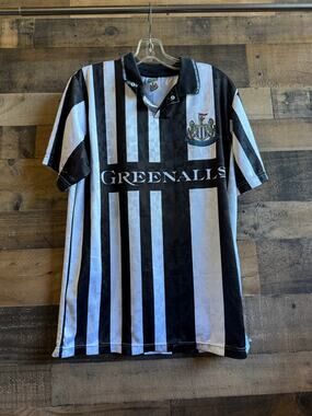 Vintage Newcastle United 1993-1995 Home Football Shirt/Jersey -Score Draw Medium